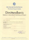 Kim Christian Botho Pedersen - Diploma - The Danish Export Institute